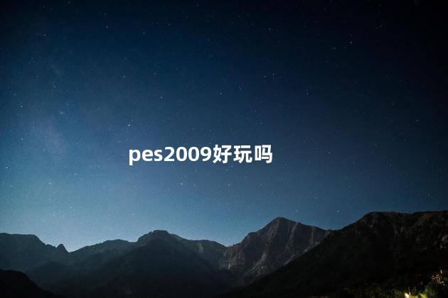 pes2009好玩吗