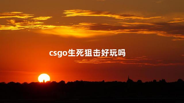 csgo生死狙击好玩吗