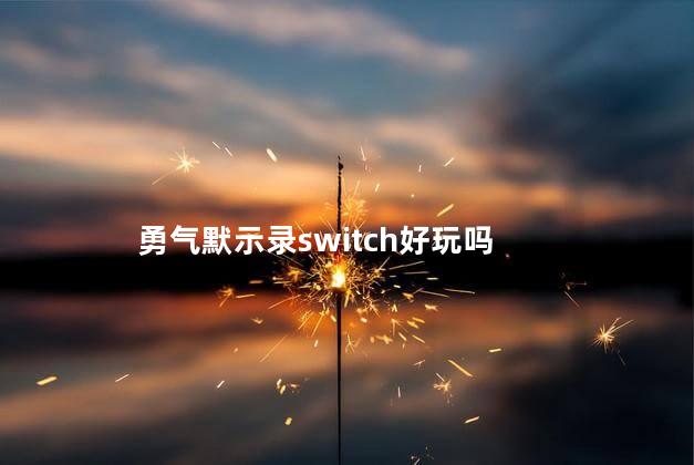 勇气默示录switch好玩吗